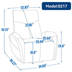 Leren draaibare en schommelbare elektrische relaxstoel, maximale draaicirkel 270, zwaar uitgevoerd bewegingsmechanisme met USB en Type-C