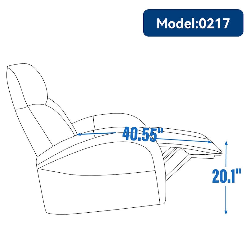 Leren draaibare en schommelbare elektrische relaxstoel, maximale draaicirkel 270, zwaar uitgevoerd bewegingsmechanisme met USB en Type-C