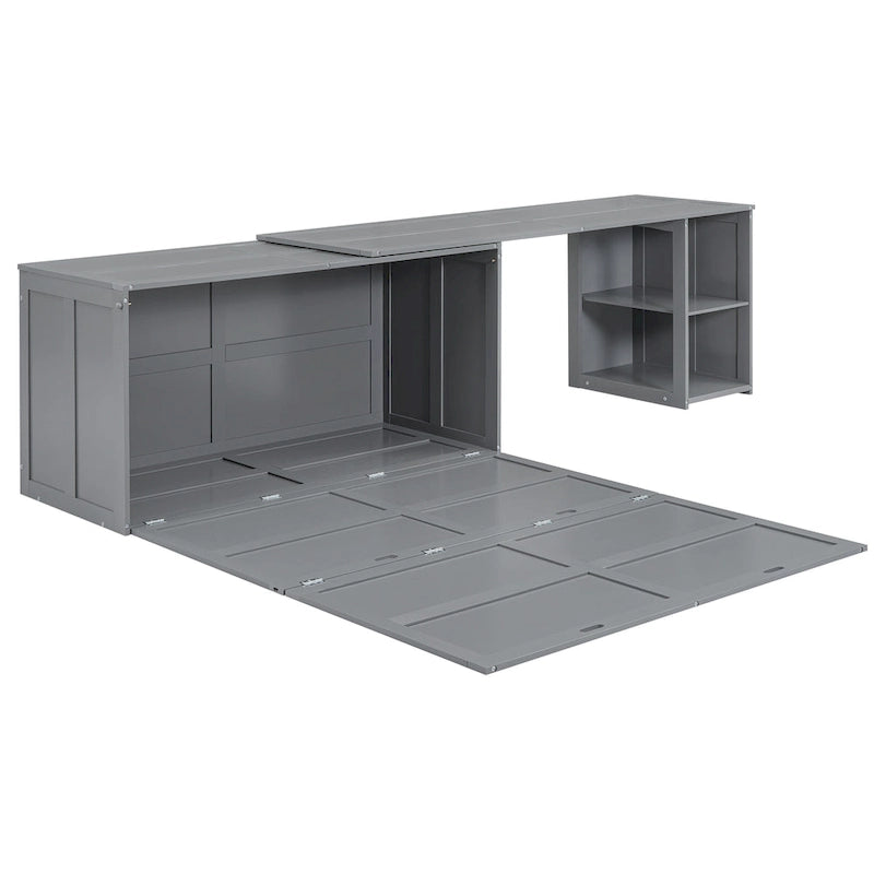 Murphy-Bett in Queen-Size mit drehbarem Schreibtisch