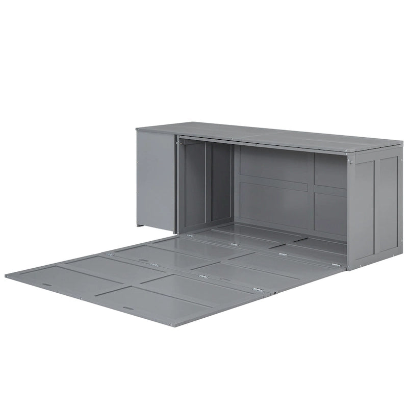 Murphy-Bett in Queen-Size mit drehbarem Schreibtisch