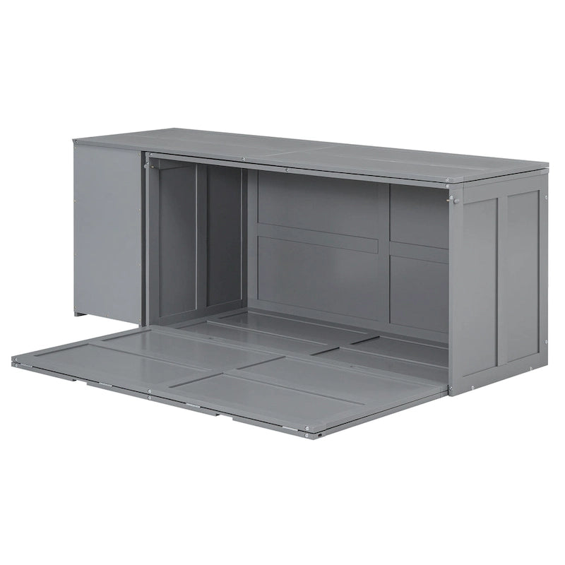 Murphy-Bett in Queen-Size mit drehbarem Schreibtisch