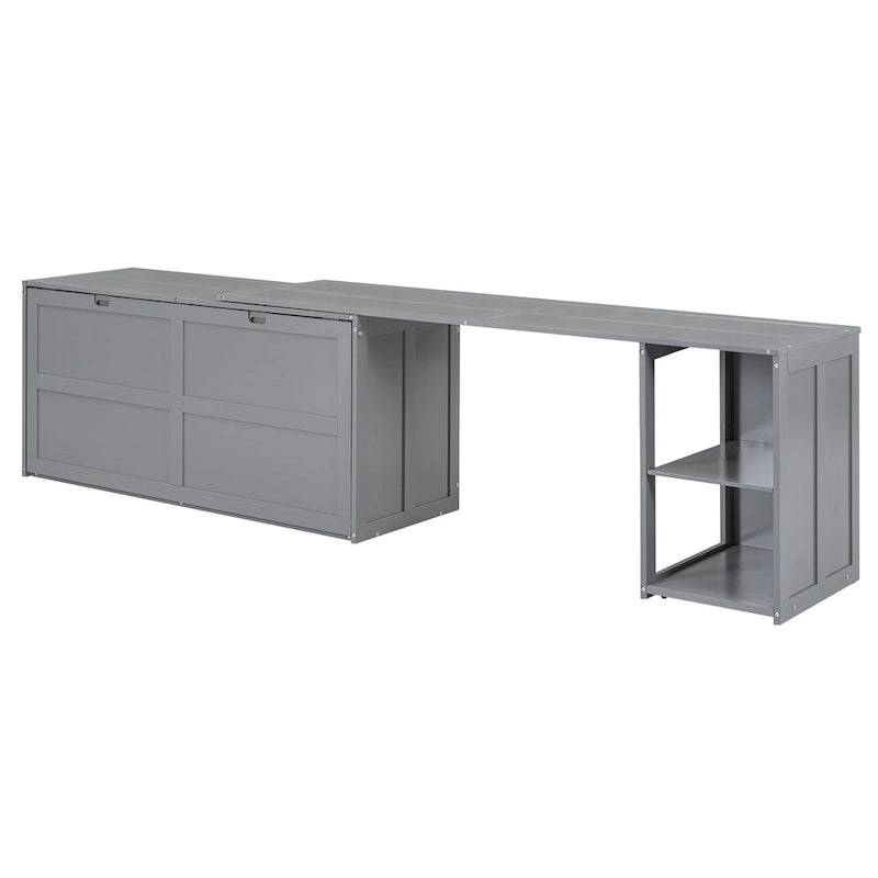 Murphy-Bett in Queen-Size mit drehbarem Schreibtisch
