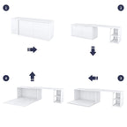 Murphy-Bett in Queen-Size mit drehbarem Schreibtisch