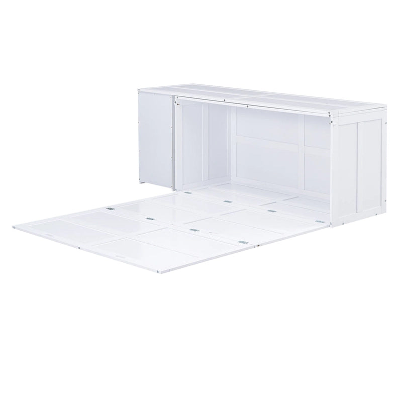 Murphy-Bett in Queen-Size mit drehbarem Schreibtisch