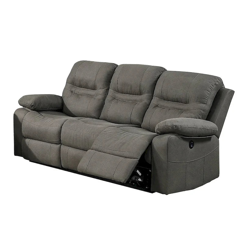 Breathable Leatherette Power Sofa