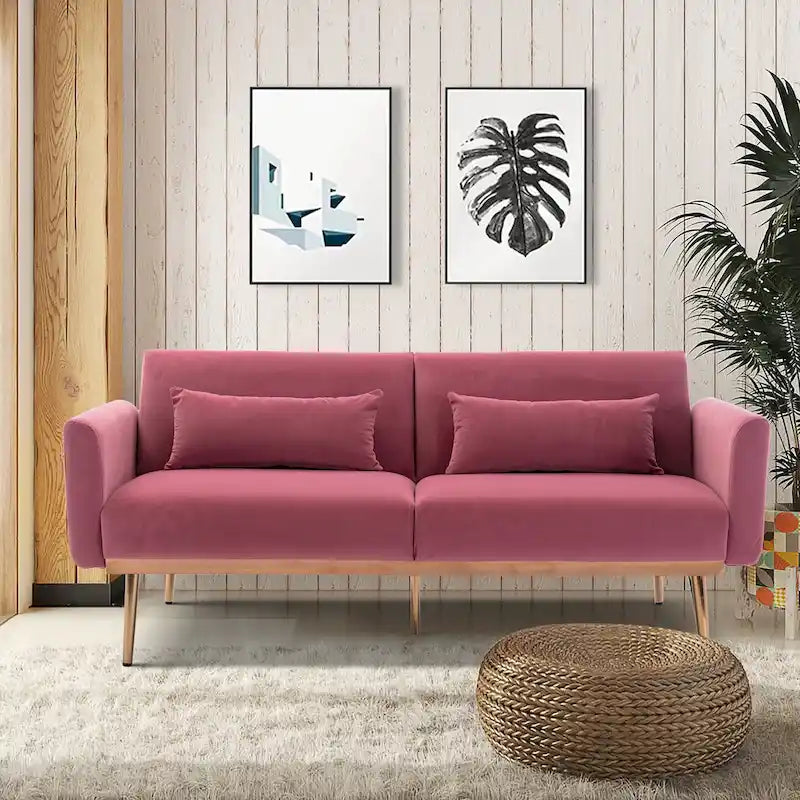Divanetti letto convertibili imbottiti in velluto