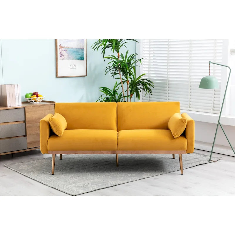 Divanetti letto convertibili imbottiti in velluto