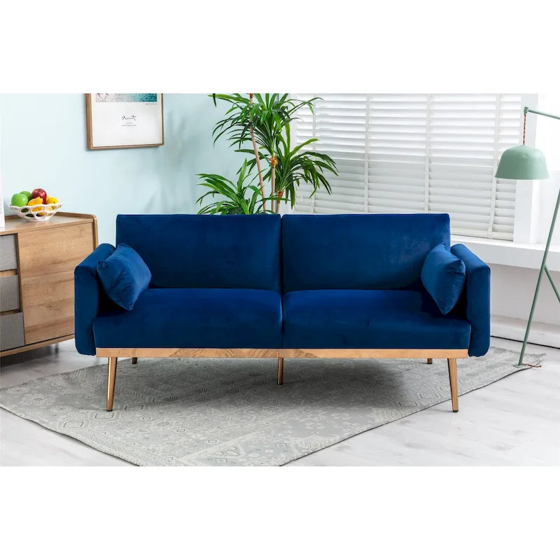 Divanetti letto convertibili imbottiti in velluto