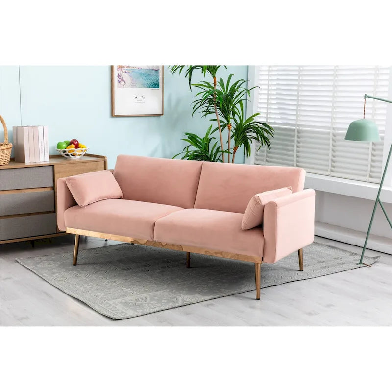 Divanetti letto convertibili imbottiti in velluto
