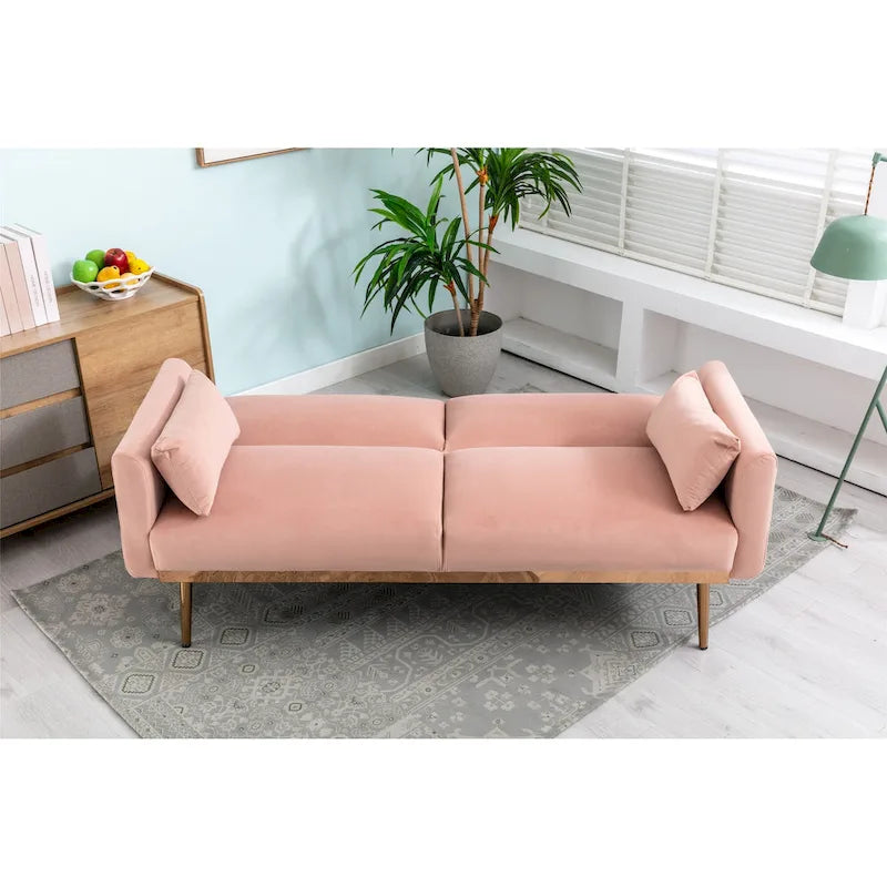 Divanetti letto convertibili imbottiti in velluto