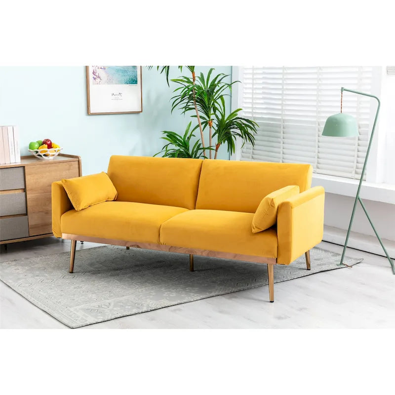 Divanetti letto convertibili imbottiti in velluto