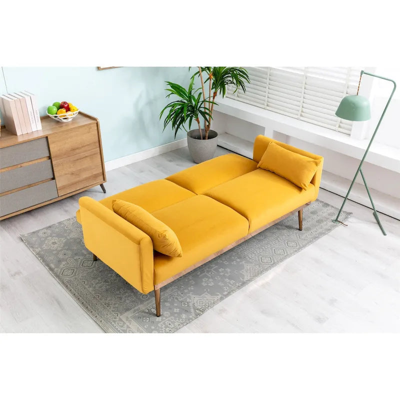 Divanetti letto convertibili imbottiti in velluto