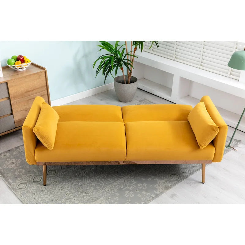 Divanetti letto convertibili imbottiti in velluto