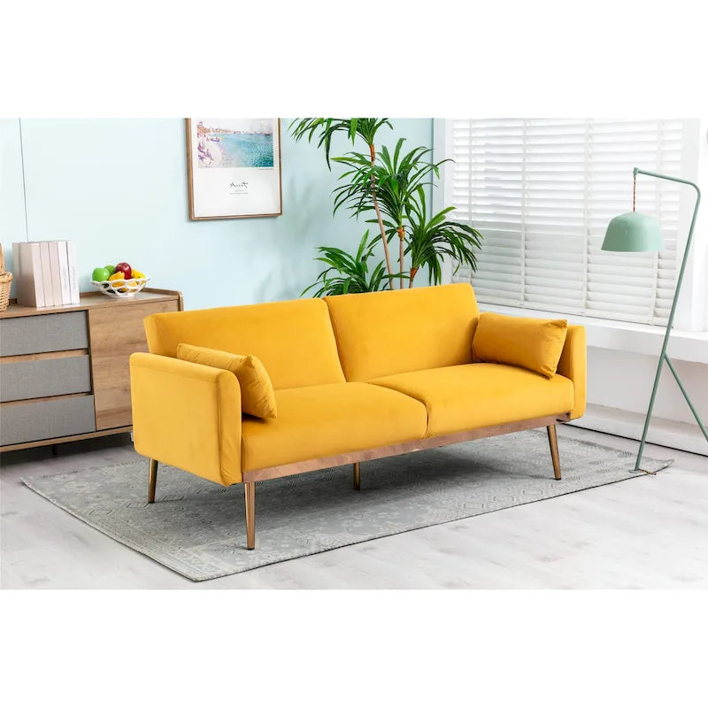Divanetti letto convertibili imbottiti in velluto