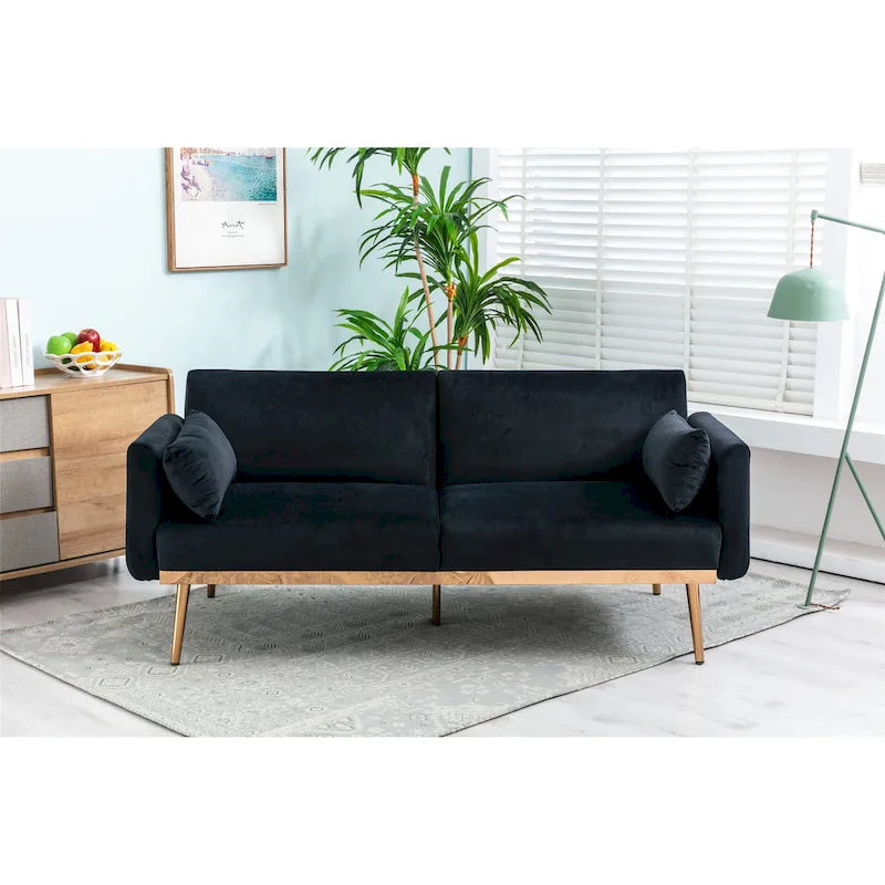 Divanetti letto convertibili imbottiti in velluto