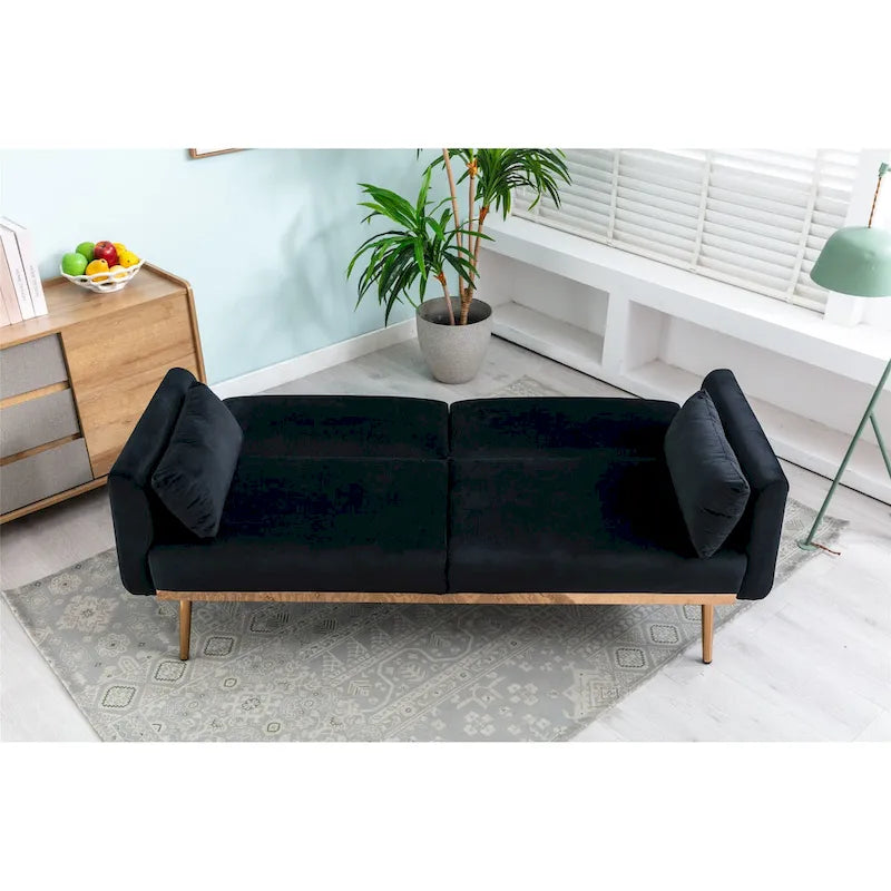 Divanetti letto convertibili imbottiti in velluto