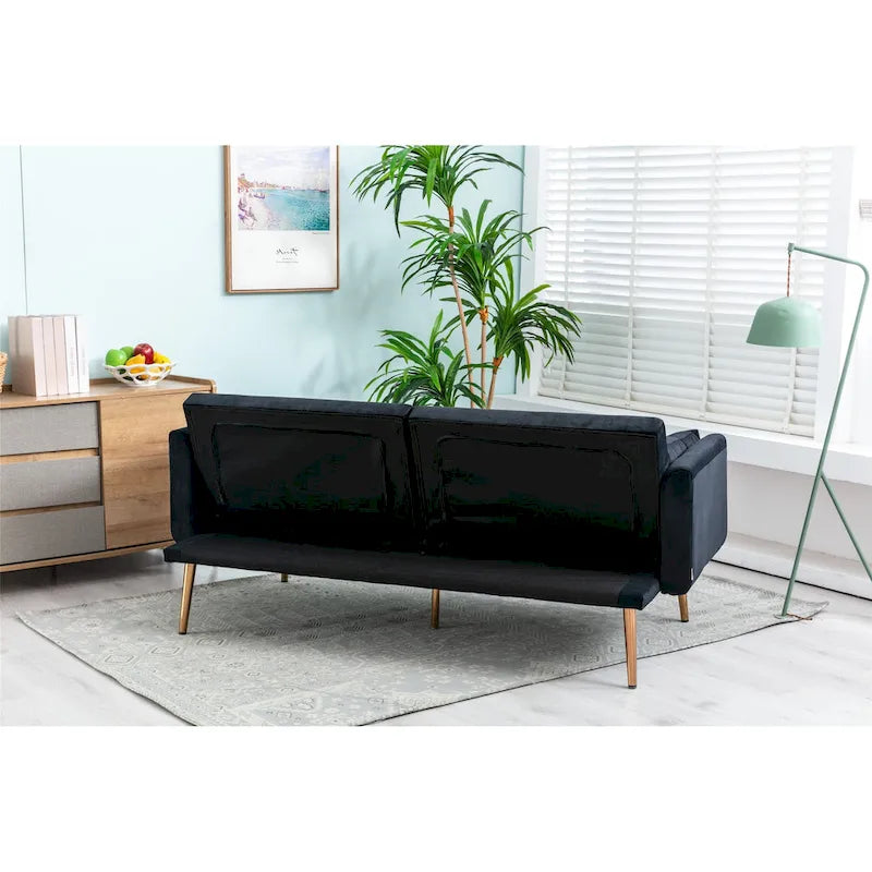 Divanetti letto convertibili imbottiti in velluto