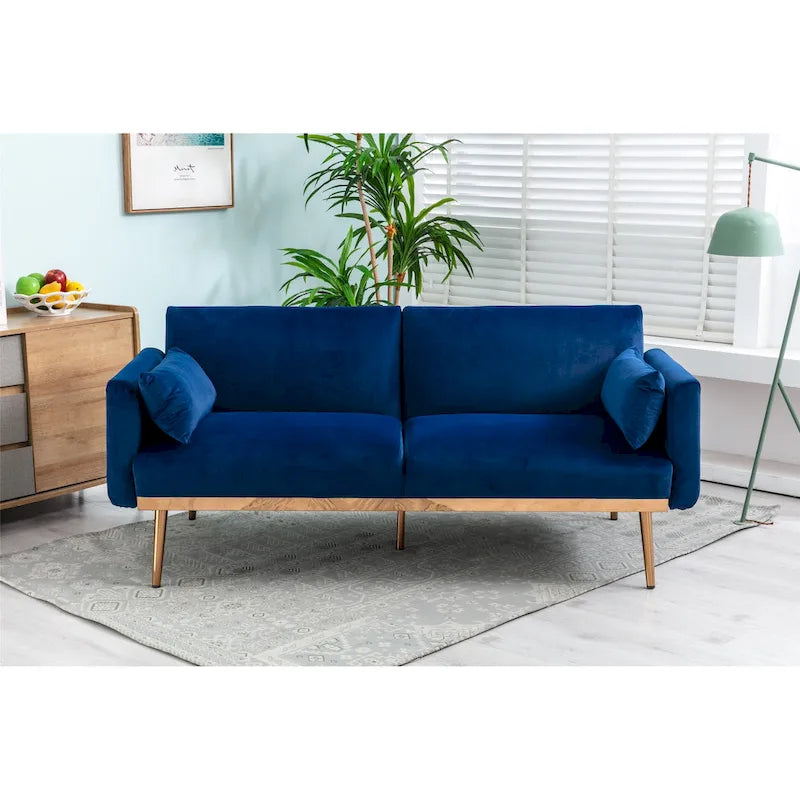 Divanetti letto convertibili imbottiti in velluto