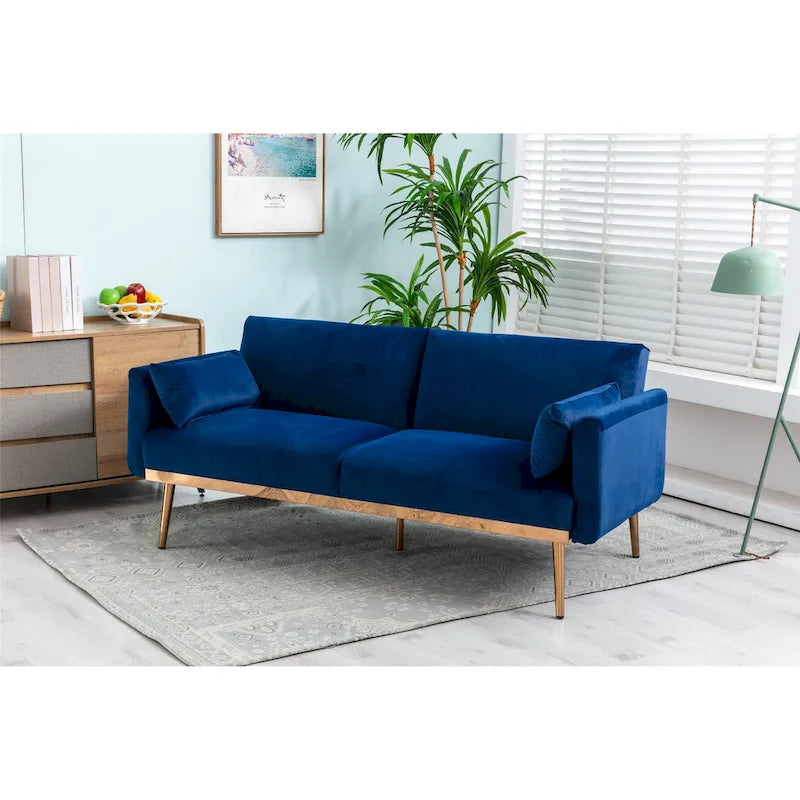 Divanetti letto convertibili imbottiti in velluto