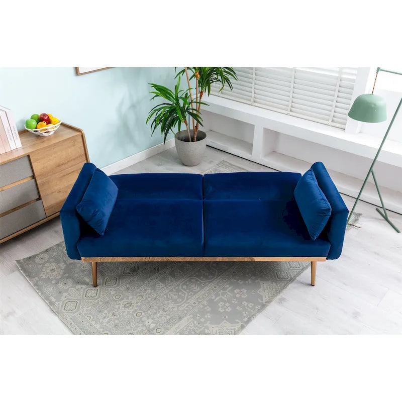 Divanetti letto convertibili imbottiti in velluto