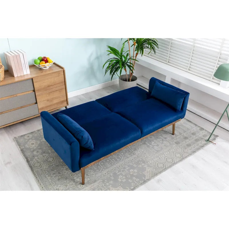 Divanetti letto convertibili imbottiti in velluto