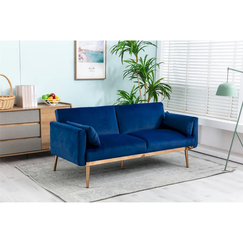 Divanetti letto convertibili imbottiti in velluto