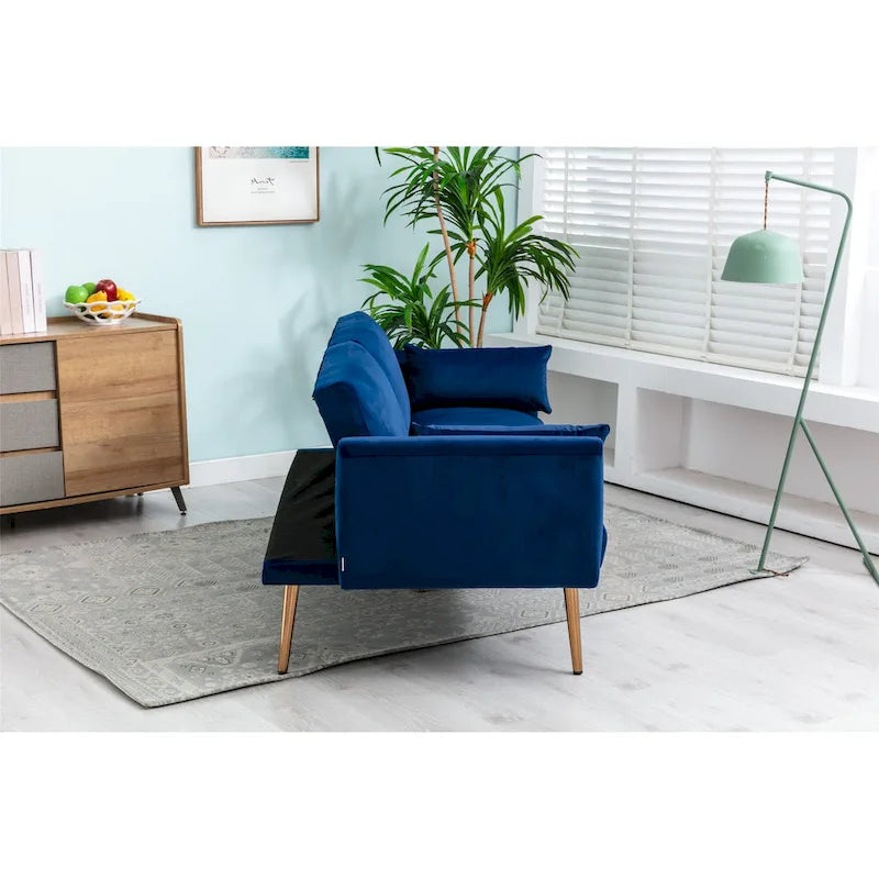 Divanetti letto convertibili imbottiti in velluto