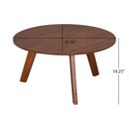 Table basse ronde en bois d’acacia