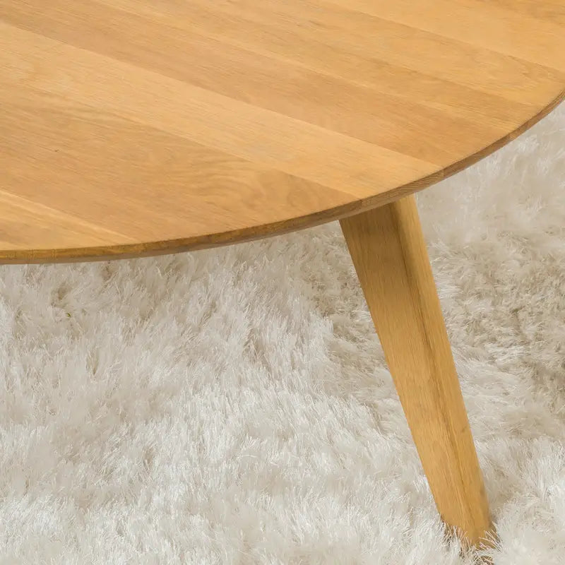 Table basse ronde en bois d’acacia