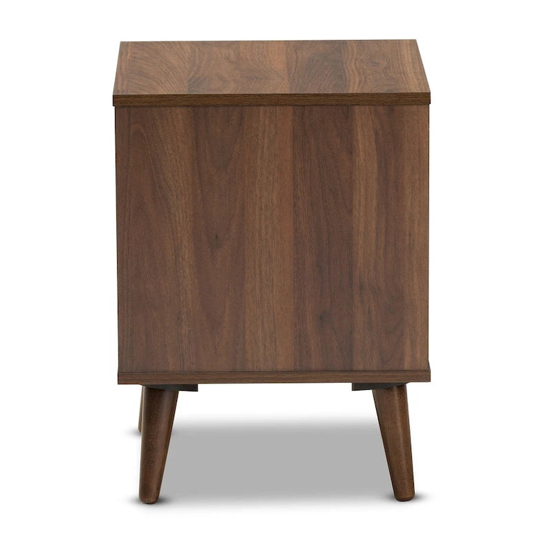 Table d’appoint moderne en bois de noyer