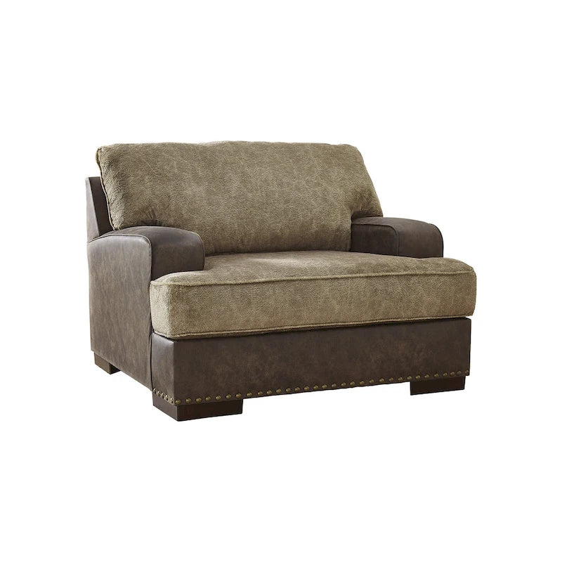 Alesbury Chocolate Chair and a Half - 49W x 44D x 40H