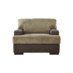 Alesbury chocoladekleurige anderhalfzitsstoel - 49W x 44D x 40H