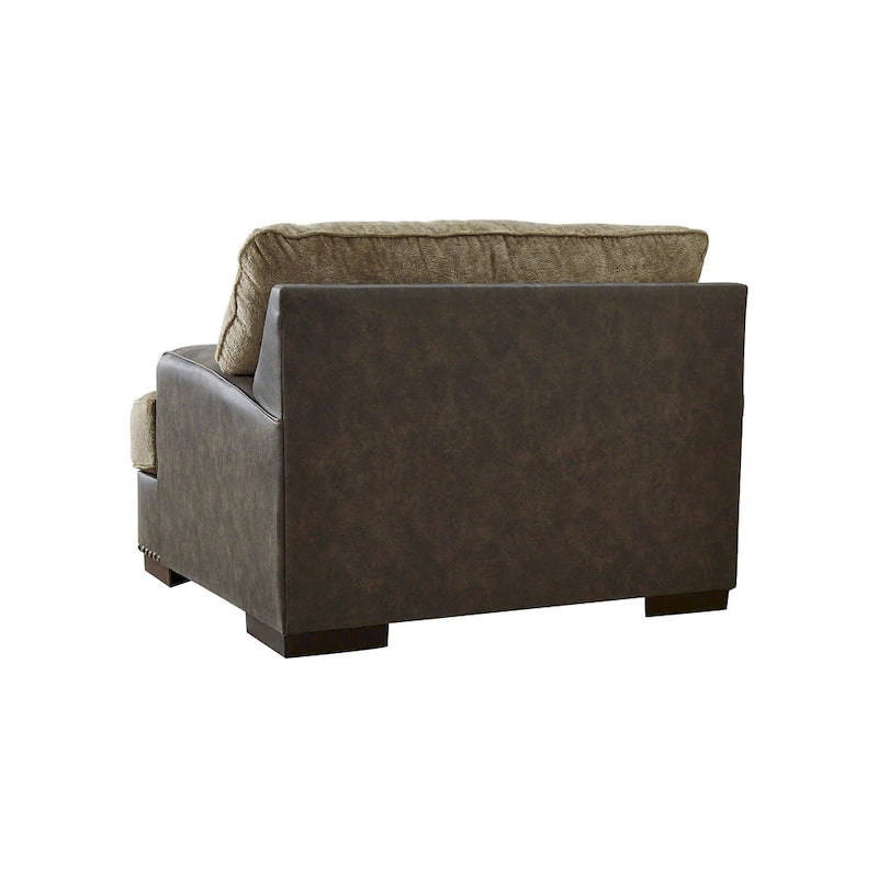 Alesbury chocoladekleurige anderhalfzitsstoel - 49W x 44D x 40H