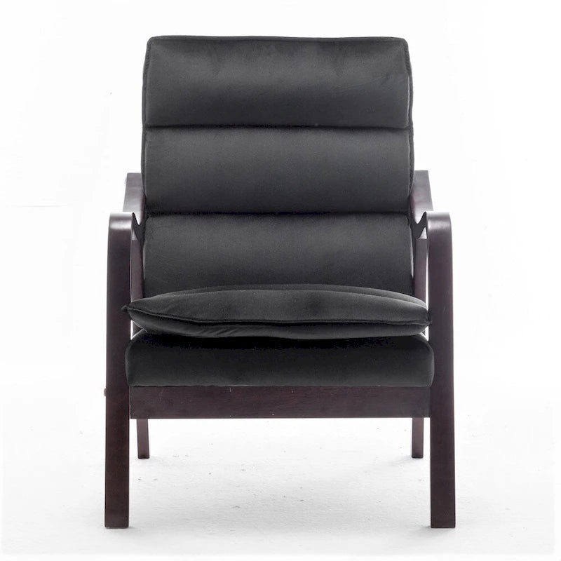 24.8 Wide Mid-Century Modern Velvet Armchair