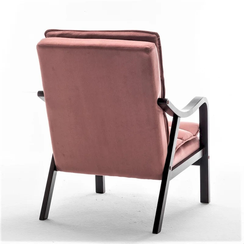 24.8 Wide Mid-Century Modern Velvet Armchair