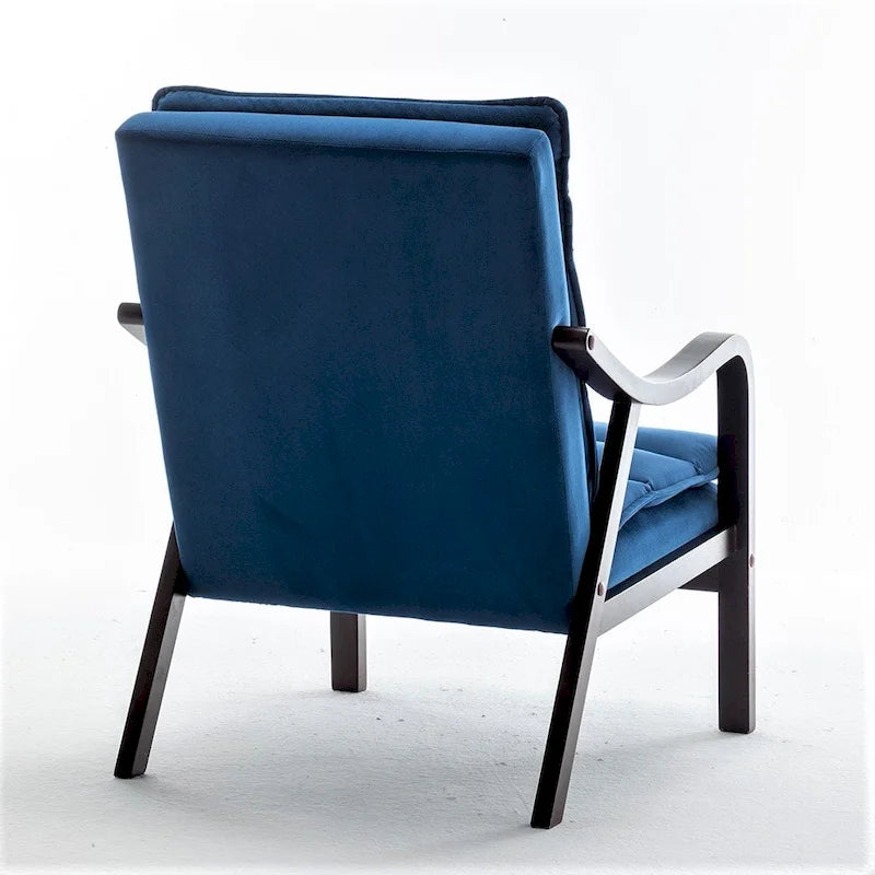 24.8 Wide Mid-Century Modern Velvet Armchair