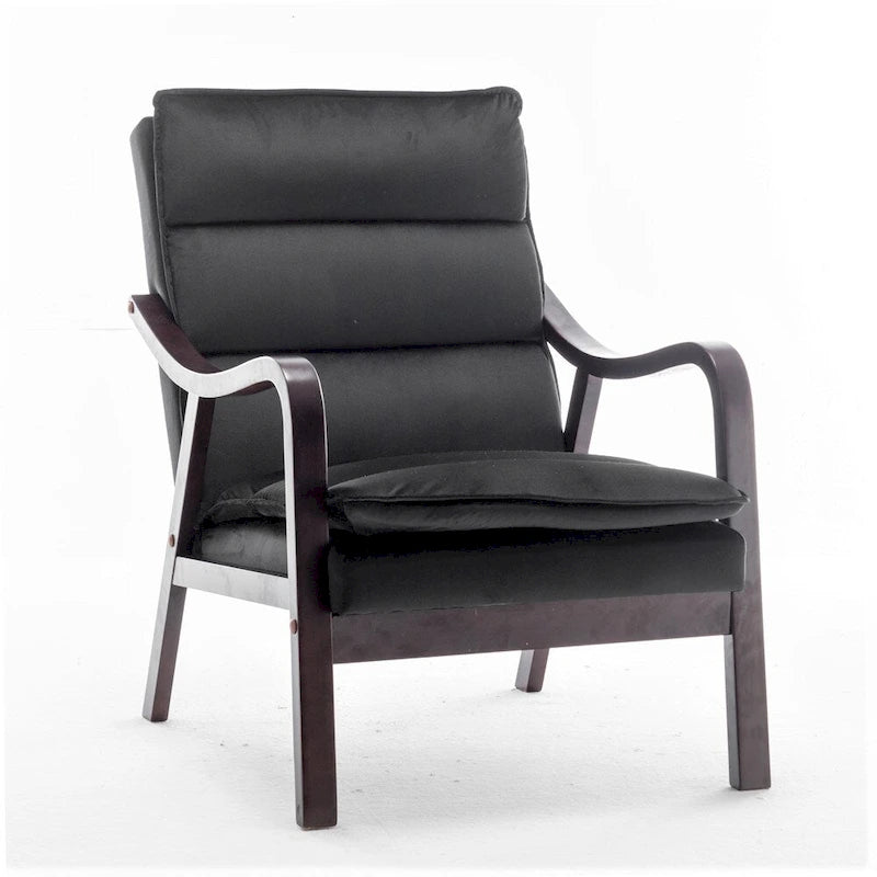 24.8 Wide Mid-Century Modern Velvet Armchair