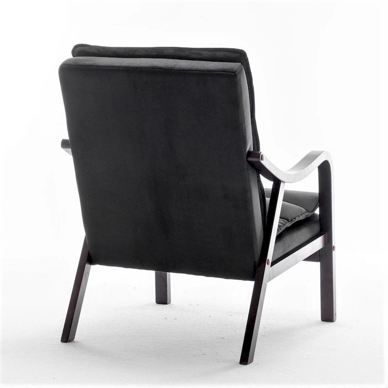 24.8 Wide Mid-Century Modern Velvet Armchair