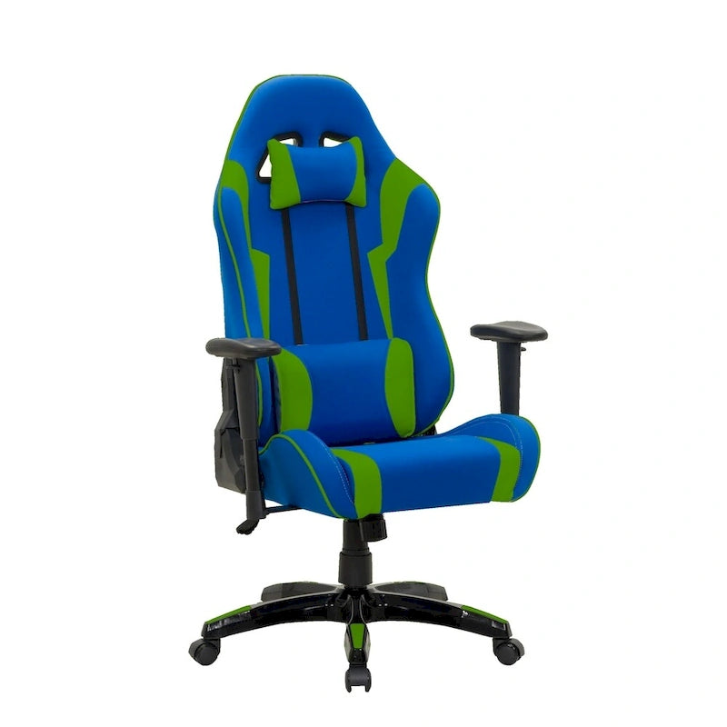 Bonded Leather, Fabric, and Mesh High-back Ergonomic Gaming Chair