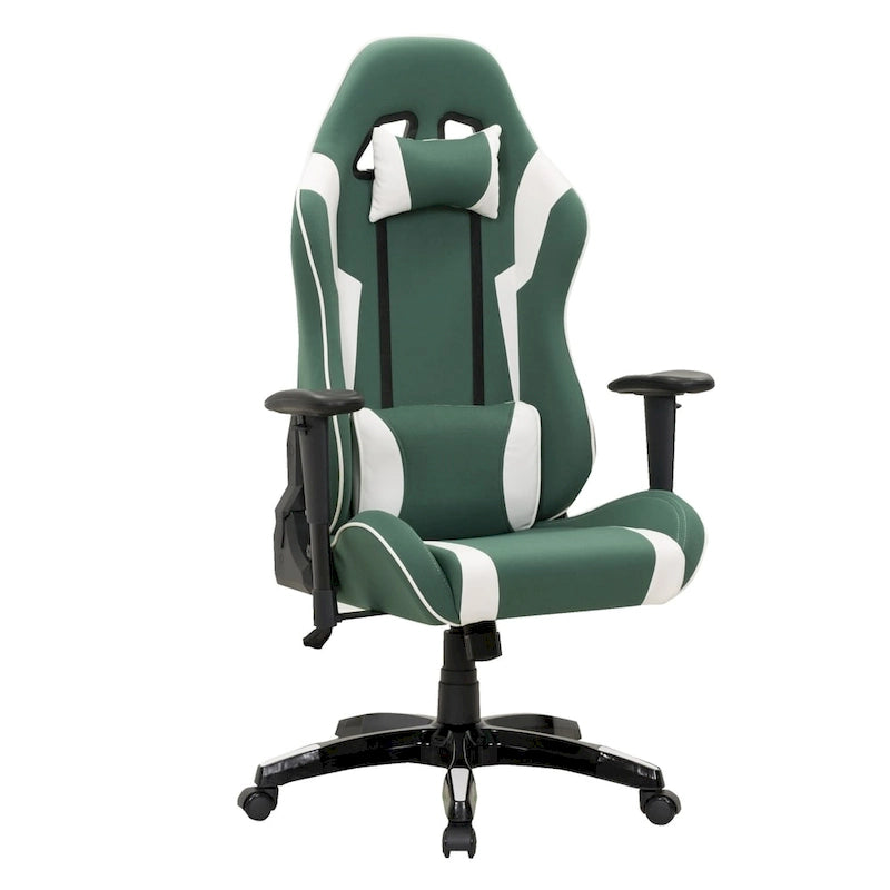 Bonded Leather, Fabric, and Mesh High-back Ergonomic Gaming Chair