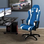 Bonded Leather, Fabric, and Mesh High-back Ergonomic Gaming Chair