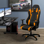 Bonded Leather, Fabric, and Mesh High-back Ergonomic Gaming Chair
