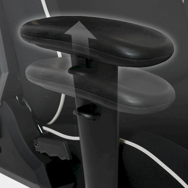 Bonded Leather, Fabric, and Mesh High-back Ergonomic Gaming Chair