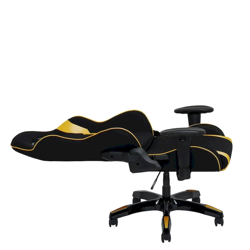 Bonded Leather, Fabric, and Mesh High-back Ergonomic Gaming Chair