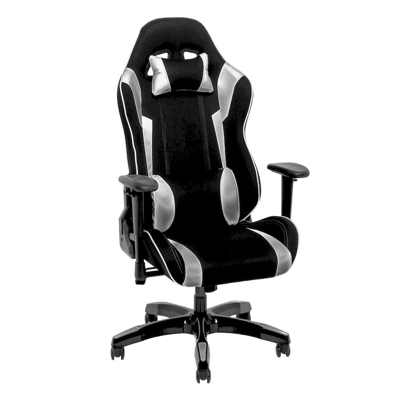 Bonded Leather, Fabric, and Mesh High-back Ergonomic Gaming Chair