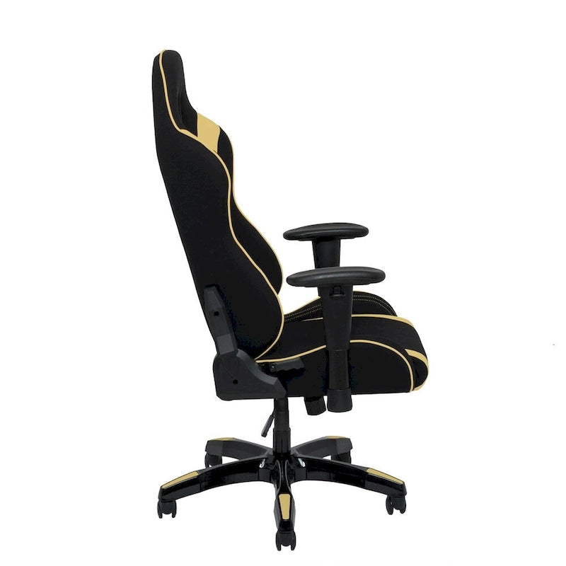 Bonded Leather, Fabric, and Mesh High-back Ergonomic Gaming Chair