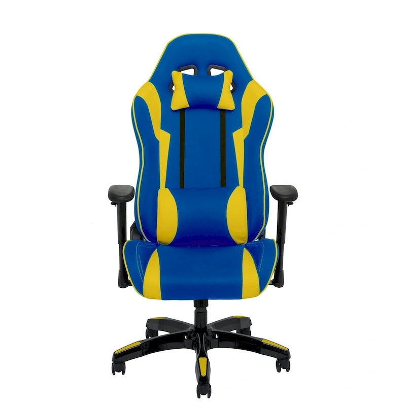 Bonded Leather, Fabric, and Mesh High-back Ergonomic Gaming Chair