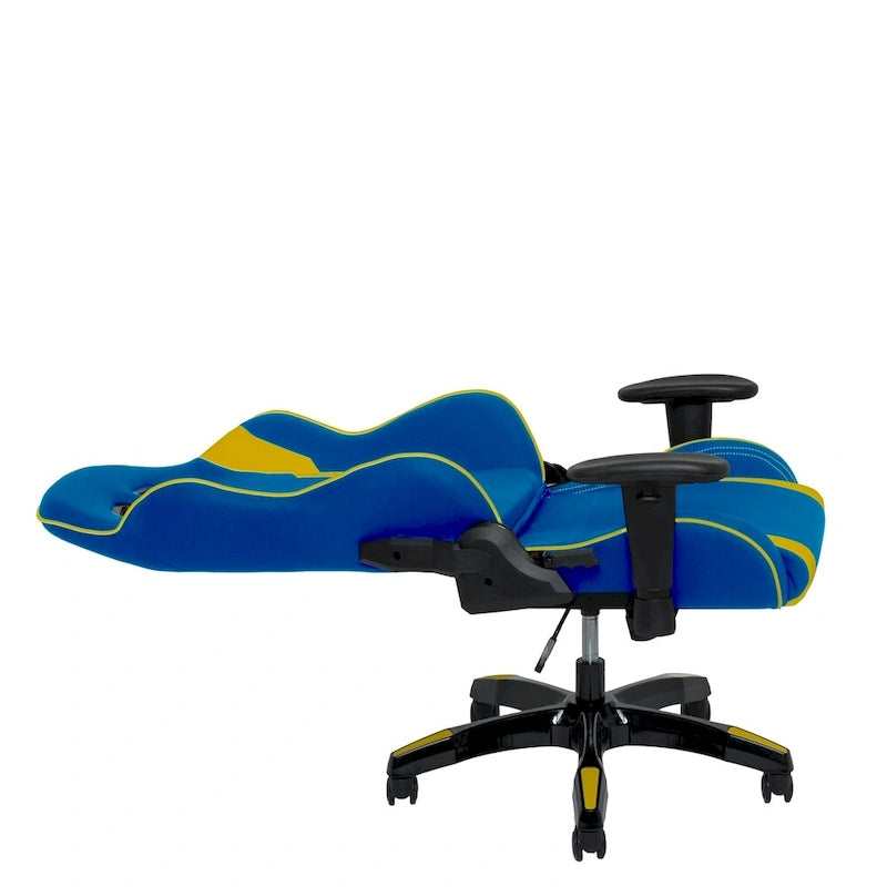Bonded Leather, Fabric, and Mesh High-back Ergonomic Gaming Chair