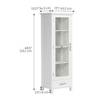 Delaney Freestanding Linen Cabinet with Drawer
