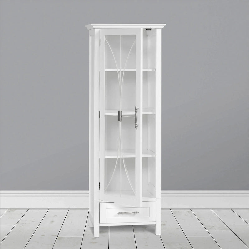 Delaney Freestanding Linen Cabinet with Drawer